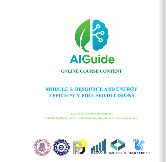 Resource and energy efficiency focused decisions