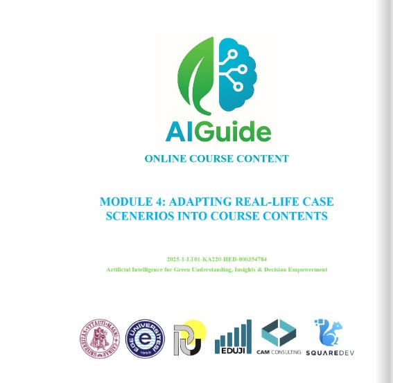 Adapting real-life case scenarios into course contents