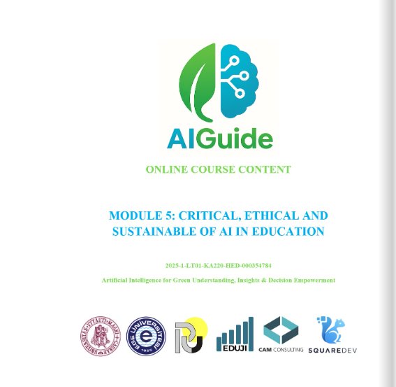 Critical, ethical and sustainable use of AI in education